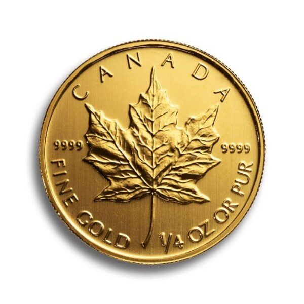 Gold Canadian Maple Leaf